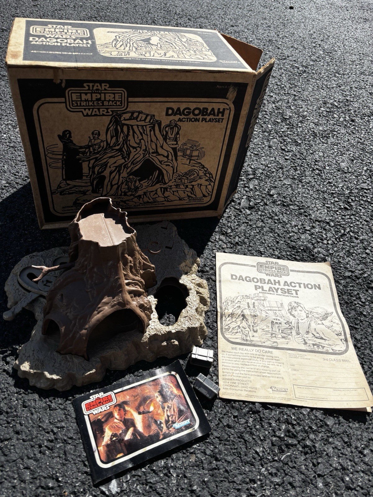 Playset azione Kenner Star Wars Dagobah vintage completo di scatola e istruzioni