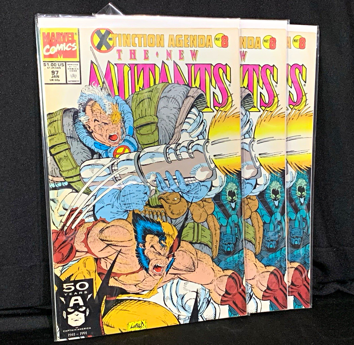 Marvel Comics I Nuovi Mutanti #97 (gennaio 1991) 3 copie