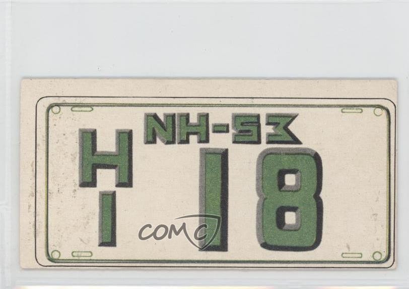 1953 Topps License Plates New Hampshire #19 0s4