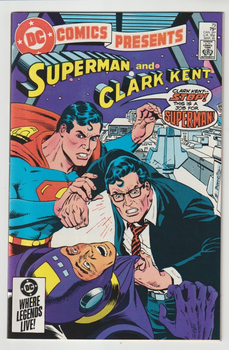 DC COMICS PRESENTS #79 (1985) (DC) SUPERMAN AND CLARK KENT (VF+ 8.5)