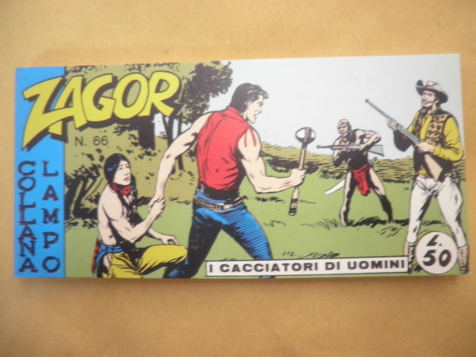 Zagor Anastatica Striscia Mercury  Terza 3° Serie N 66 i Cacciatori di Uomini C%