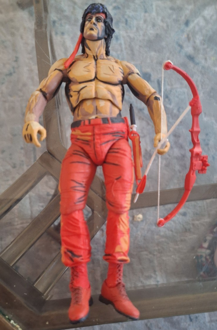Rambo John Rambo 7” Action Figure with Bow Arrow Accessories Loose