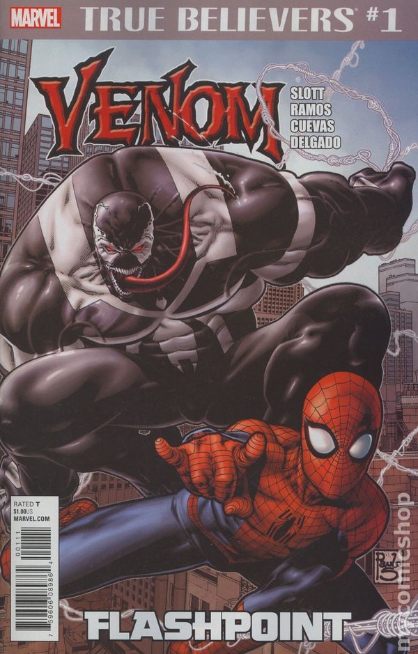 True Believers Venom Flashpoint #1 VF 2018 immagine stock