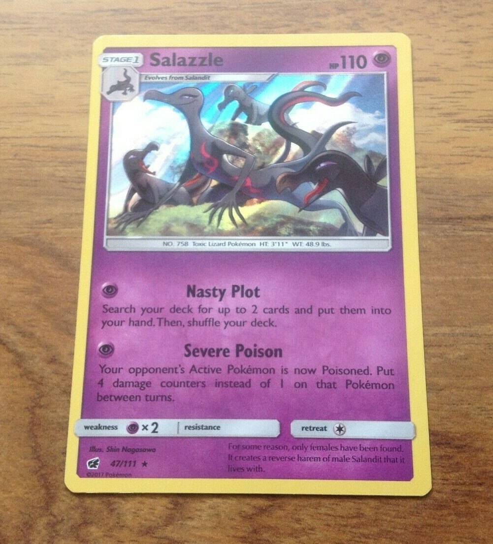 Salazzle HOLO - 47/111  Pokemon Card. Free UK Postage