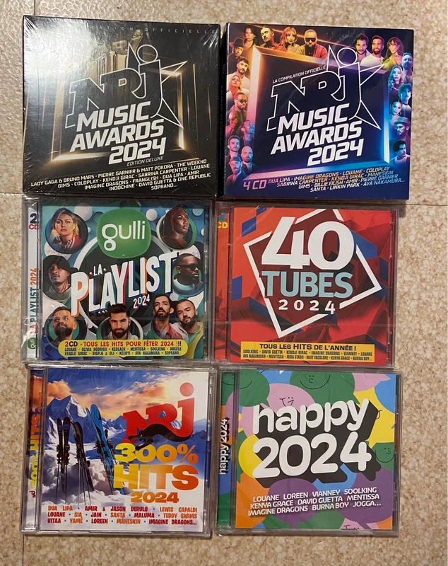 Lot de 6 CD dont 2 coffrets neufs