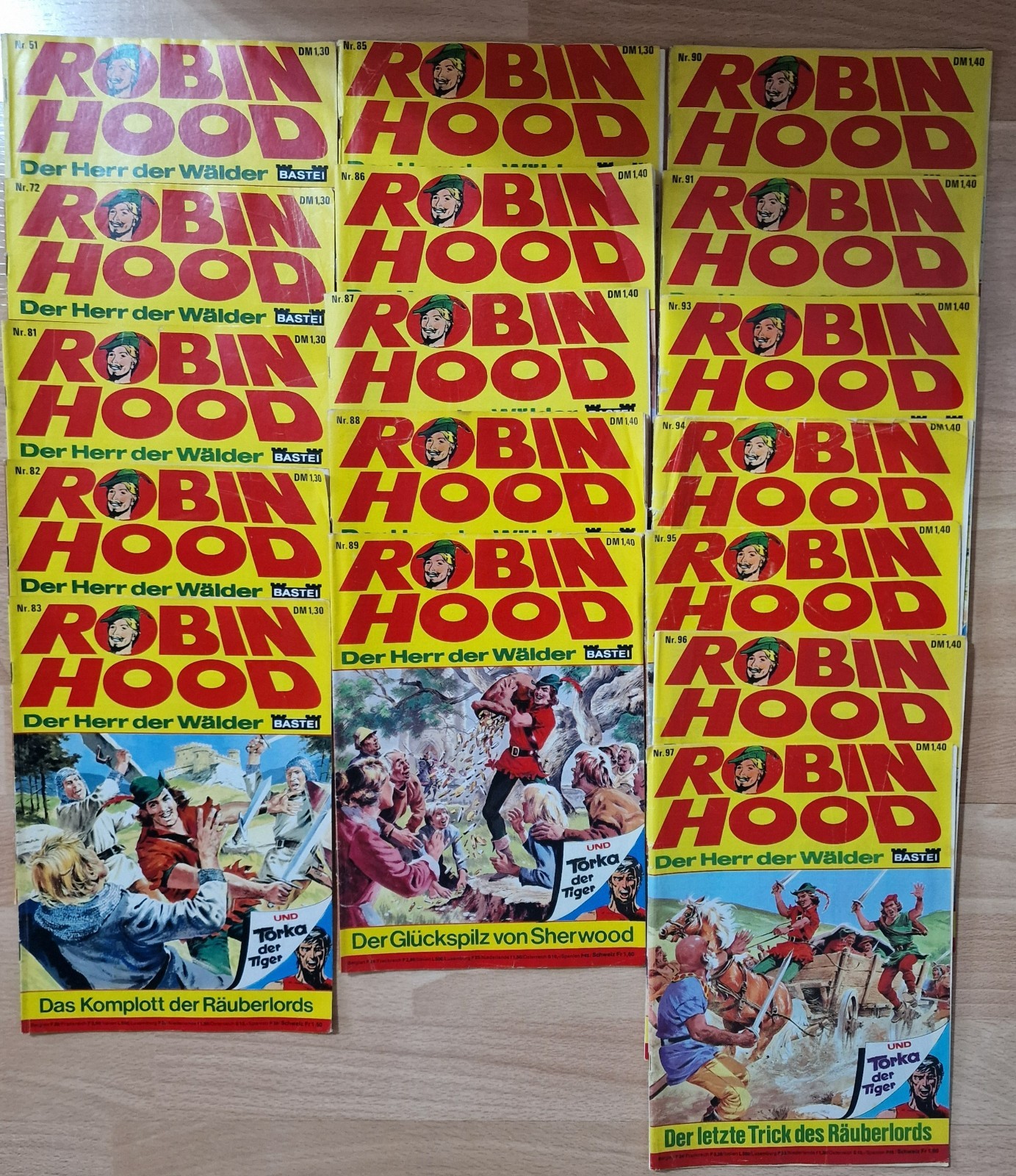 ROBIN HOOD / L'eroe dei boschi n.51 - 97 / BASTIONE 1975