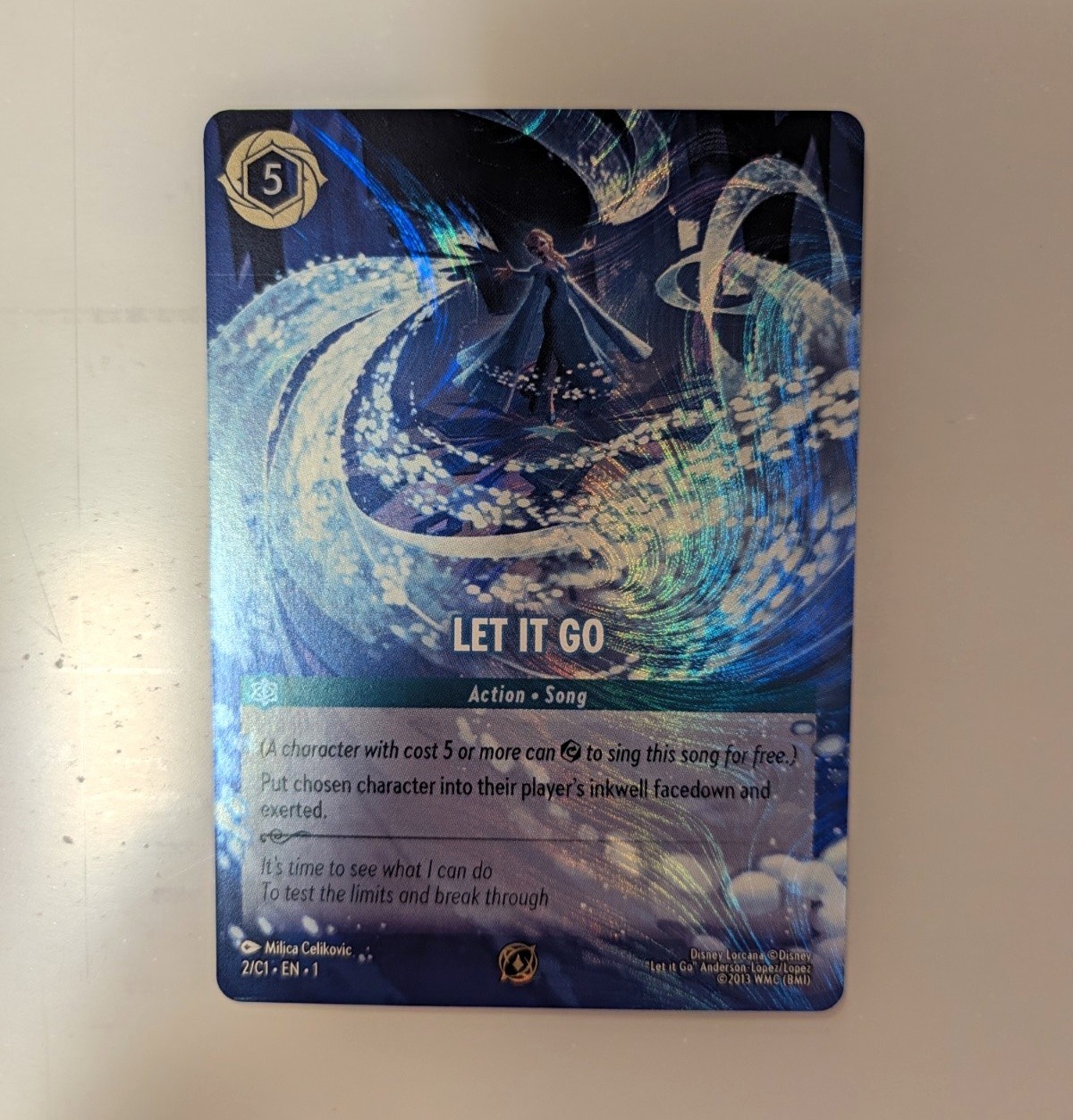 Disney Lorcana Let It Go DLC Foil Promo 