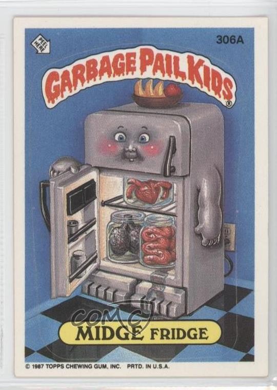 Frigo Topps Garbage Pail Kids serie 8 1987 Midge #306a 0o3