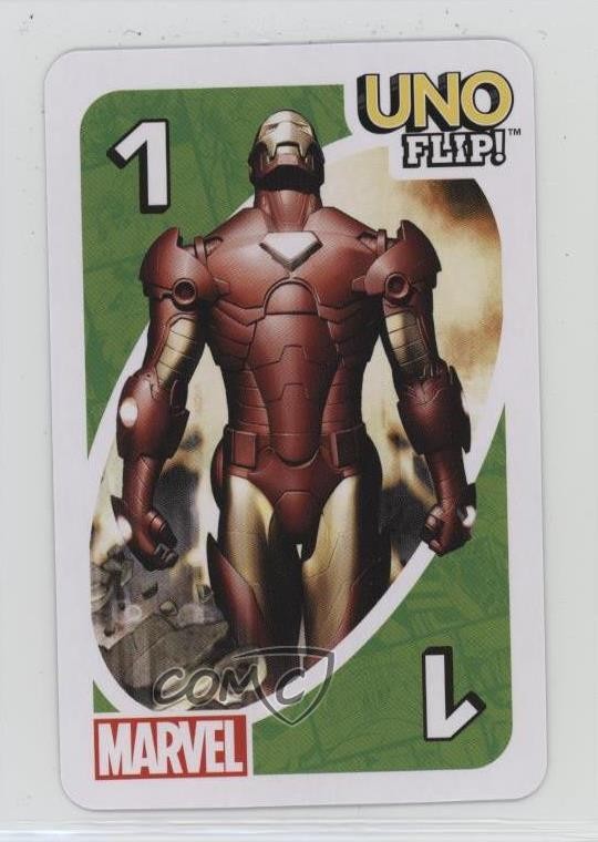 2022 Mattel Marvel Uno Flip! Iron Man Nebula 0kb5