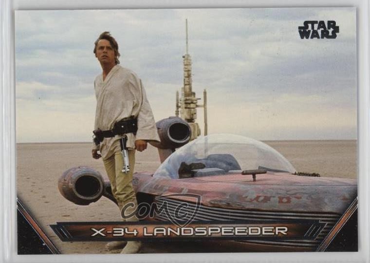 2017 Topps Star Wars Galactic Files Reborn Vehicles X-34 Landspeeder #V-4 1ar2