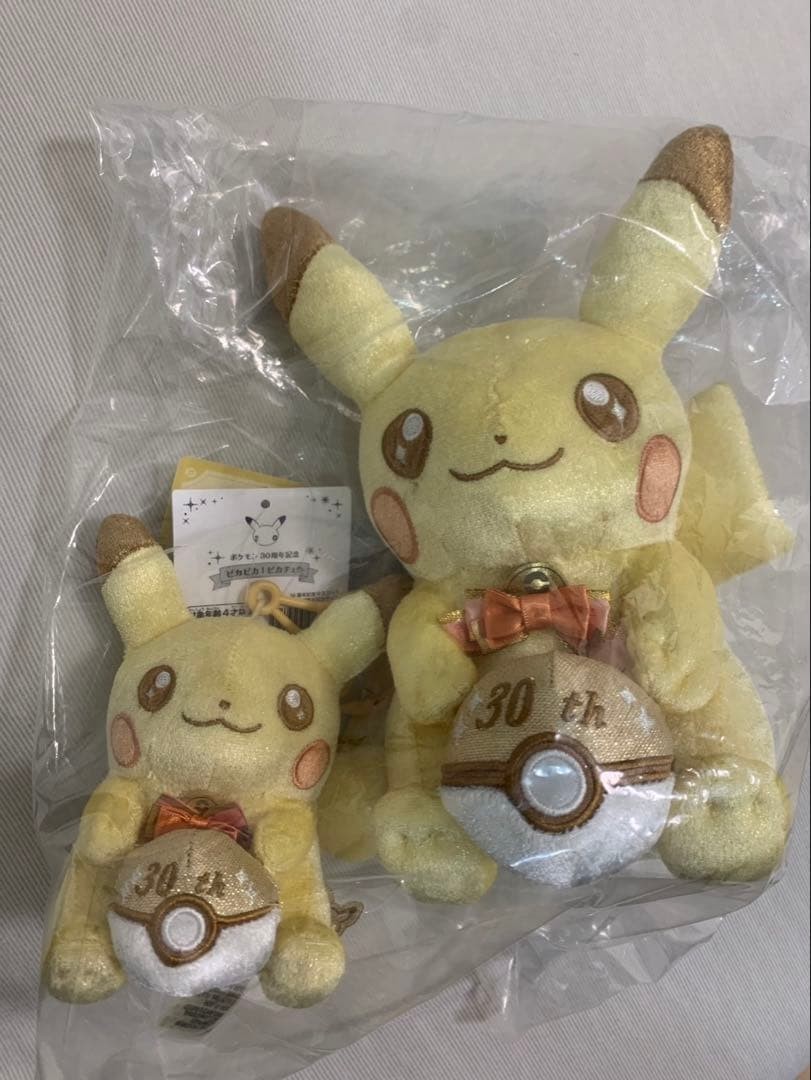Pokemon 30° Anniversario Pikachu Peluche Mascotte Set Pika Pika Giappone Pokemon Center