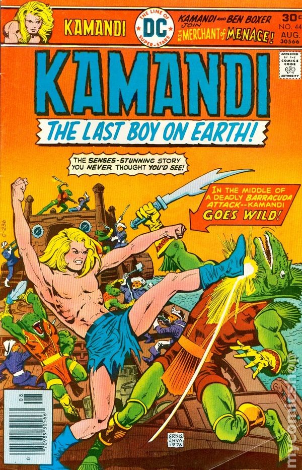 Kamandi #44 FN 1976 Immagine Stock