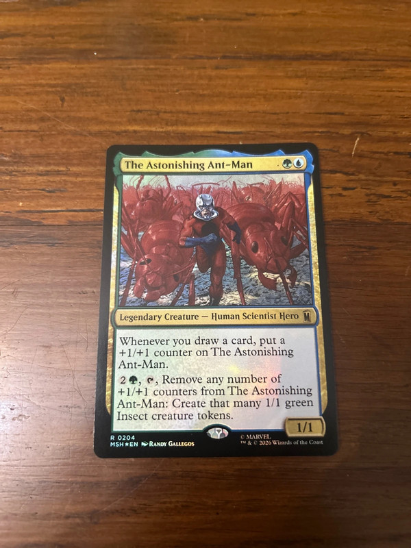 the astonishing ant-man FOIL magic marvel super heros