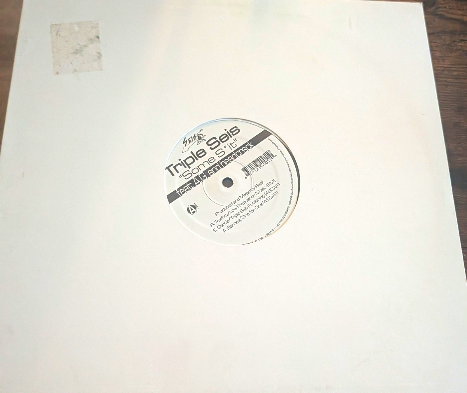 Triple Seis Some S**t Sels 12" Black Vinyl Rap & Hip-Hop Record