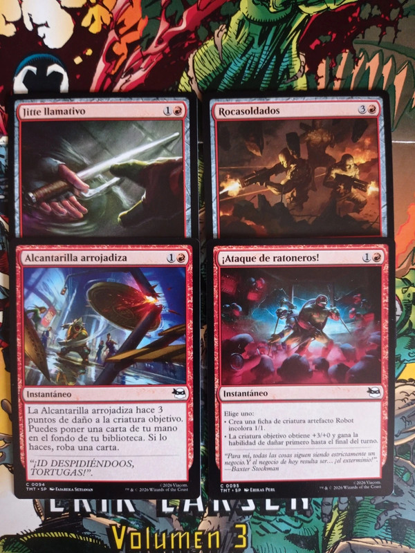 Lote cartas español Tortugas Ninja Magic The Gathering