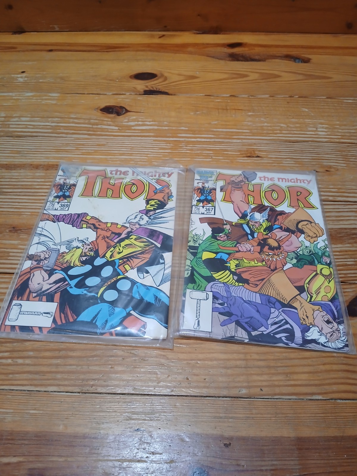 Marvel Comics Il Potente Thor #367 #369 Lotto Set 1986 Walt Simonson