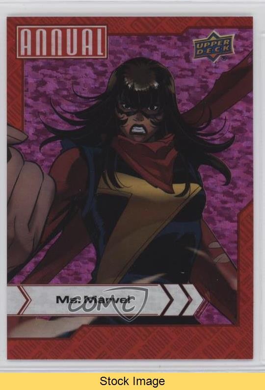 2022-23 Upper Deck Marvel Annual Magenta Sparkle Ms Marvel #64 READ 0cv