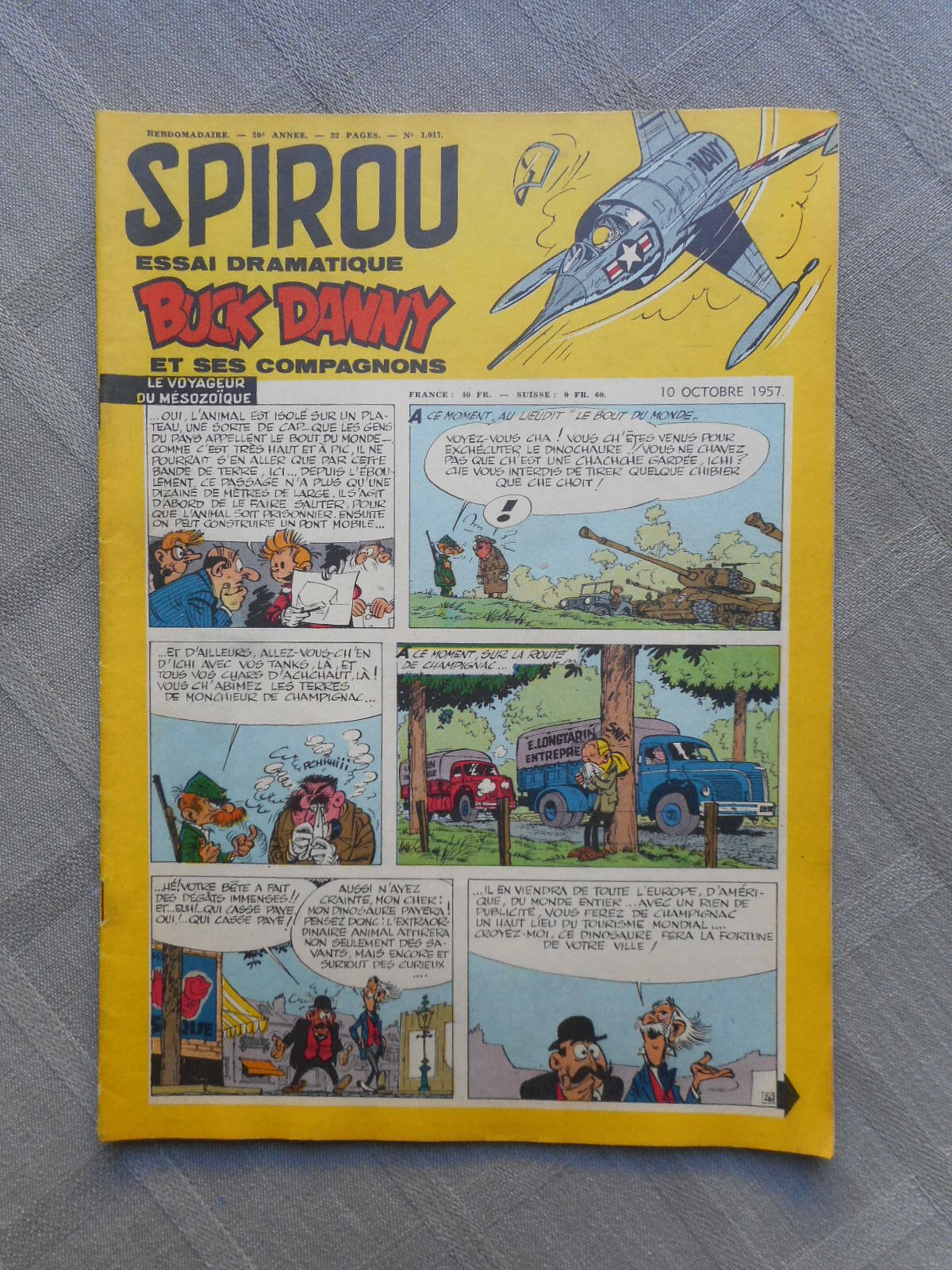 Hebdo Il Giornale Di Spirou N°1017 1957 In Ottime Condizioni