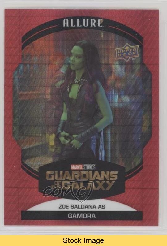 2022 Upper Deck Marvel Allure Red Prism as Gamora Zoe Saldana #36 READ 01p6