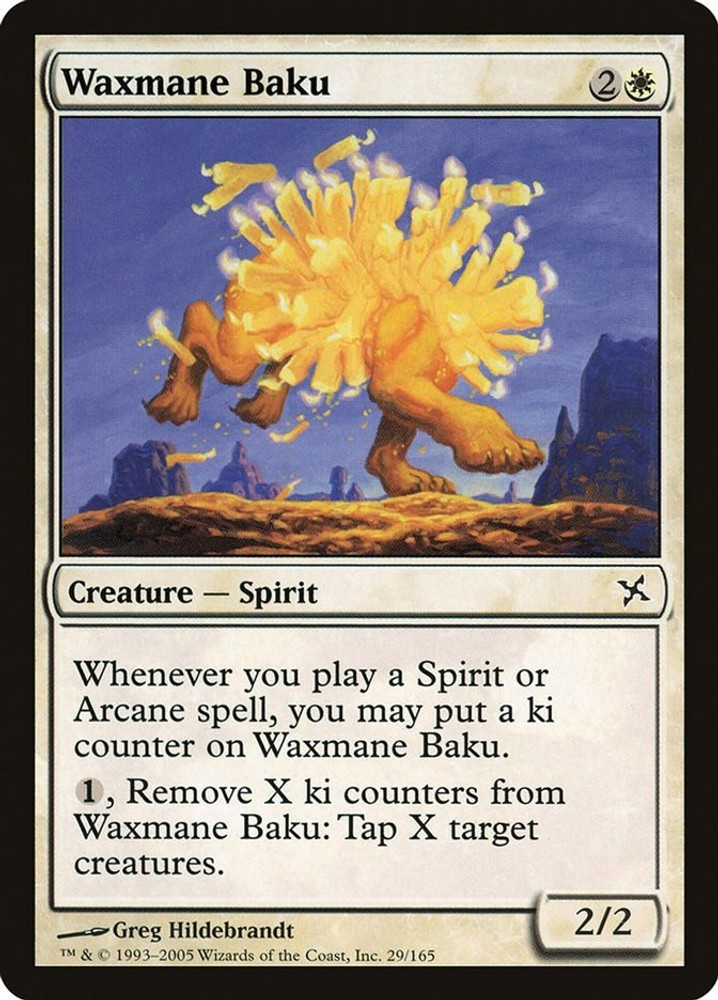 Waxmane Baku Carta Comune EN 29 MTG Traditori di Kamigawa LP