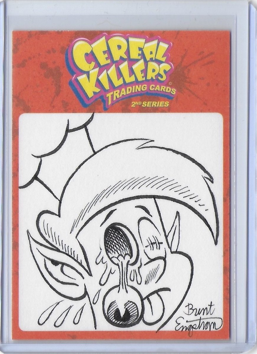 Wax Eye Cereal Killers Brent Engstrom Rice Krispies Original Sketch Card