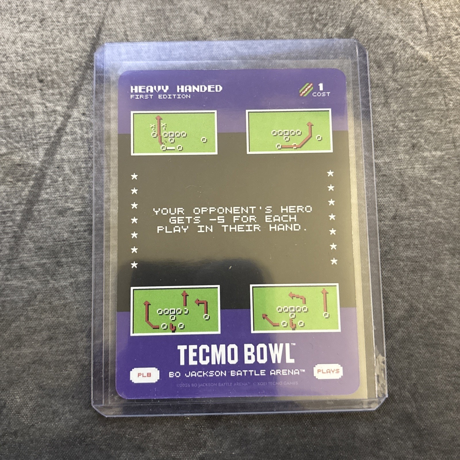 2026 Bo Jackson Battle Arena Tecmo Bowl gioca PL8 SSP a mano pesante