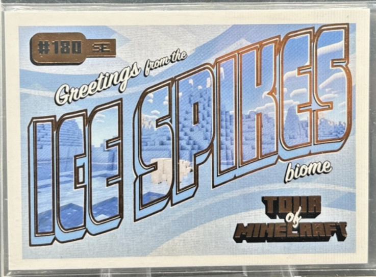 2025 Panini Minecraft Special Ed. Greetings from the Ice Spikes Biome #180 /325