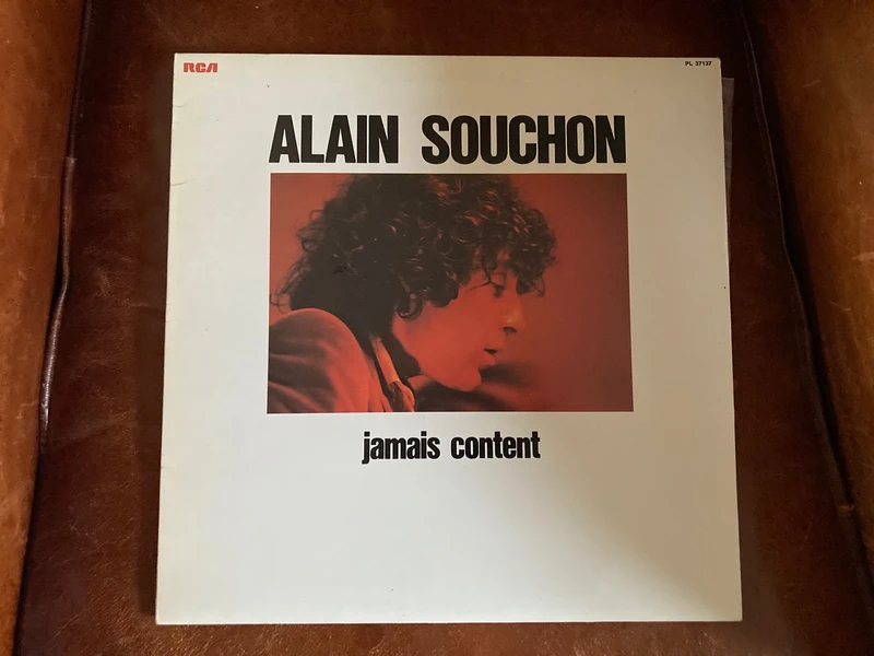 Vinyle 33T. LP. Alain Souchon. Jamais content.