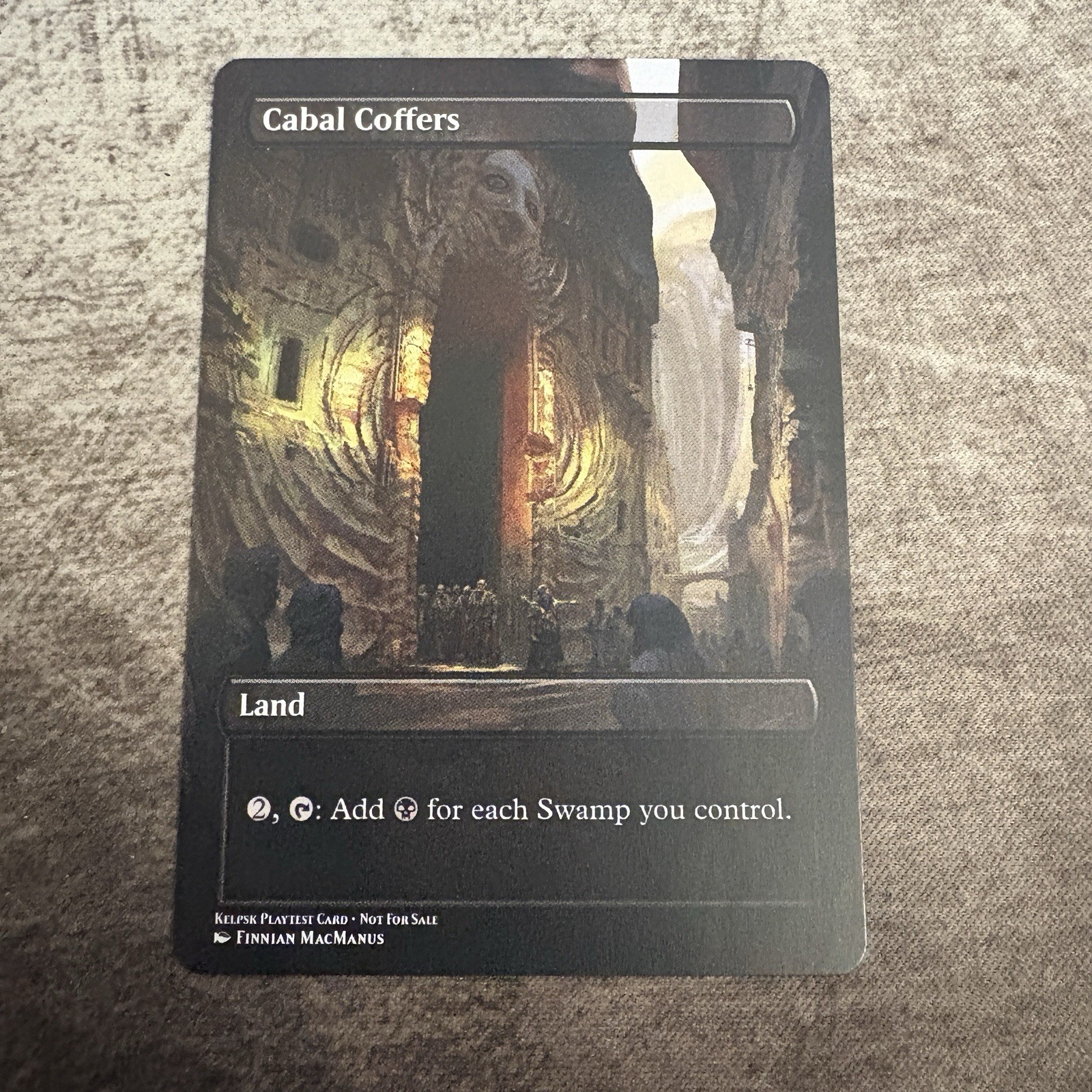 Cabal Coffers - Custom Art Playtest Card Commander Magic: The Gathering