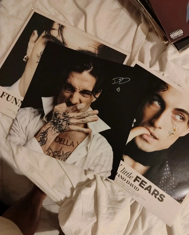 Vinile Damiano David Funny Little Fears Autografato