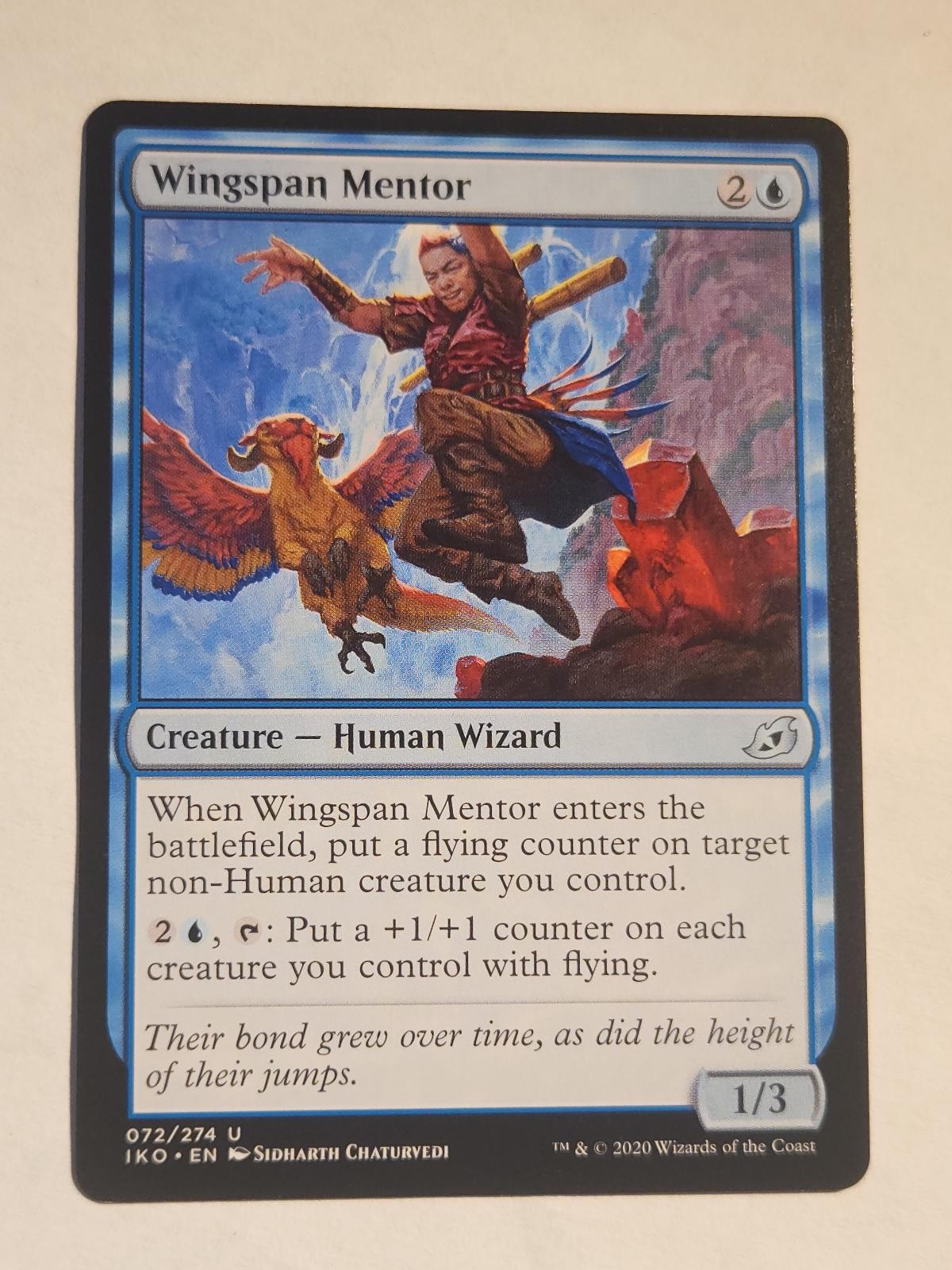 Wingspan Mentor 72 Ikoria: Tana dei Behemoths Magic: The Gathering LP non comune