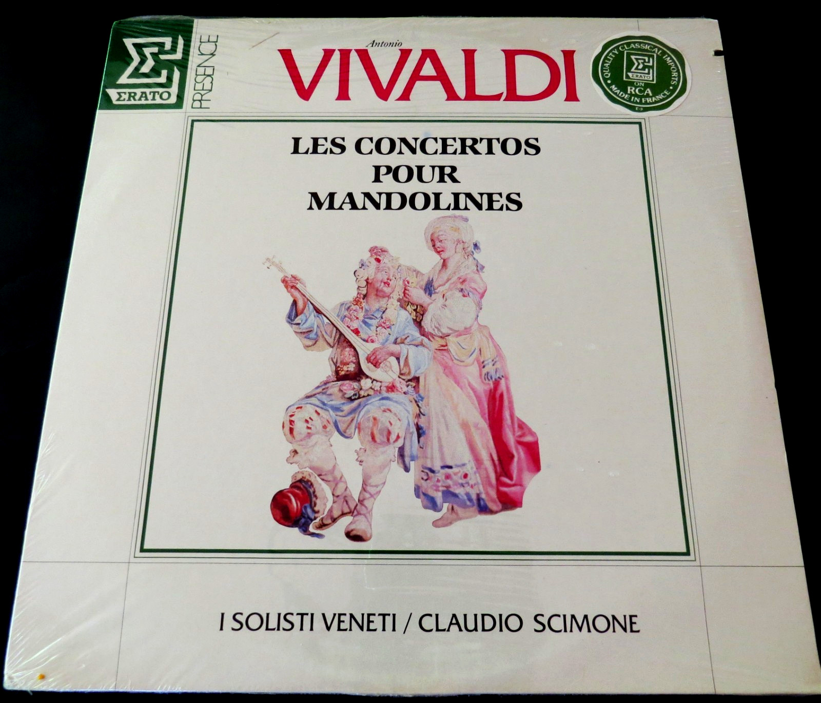 Claudio Scimone & Solisti Veneti - Vivaldi Mandolines  ERATO 1985 NEW Promo LP