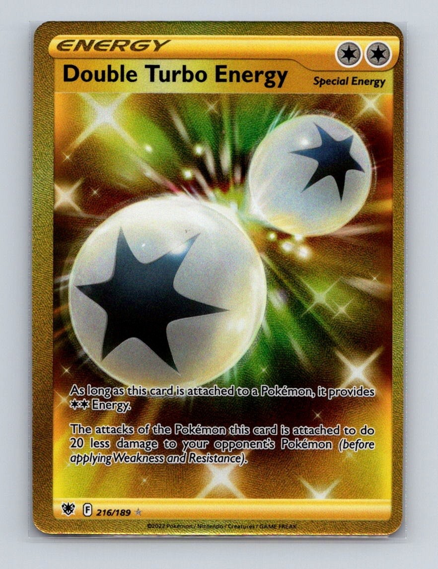 Double Turbo Energy 216 Pokemon Astral Radiance Full Art Secret Rare Card NM+