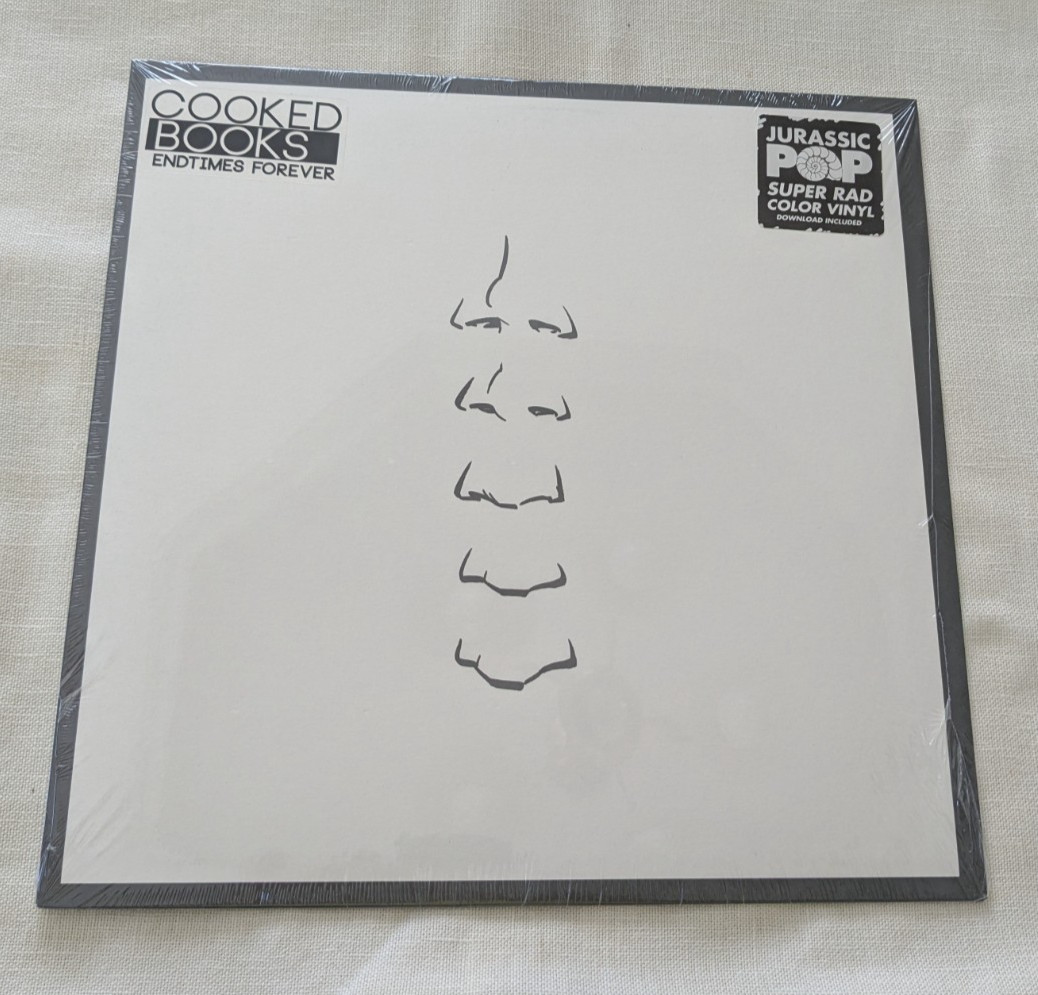 Cooked Books-Endtimes Forever-Jurassic Pop LP, New, Sealed-Super Rad Color Vinyl