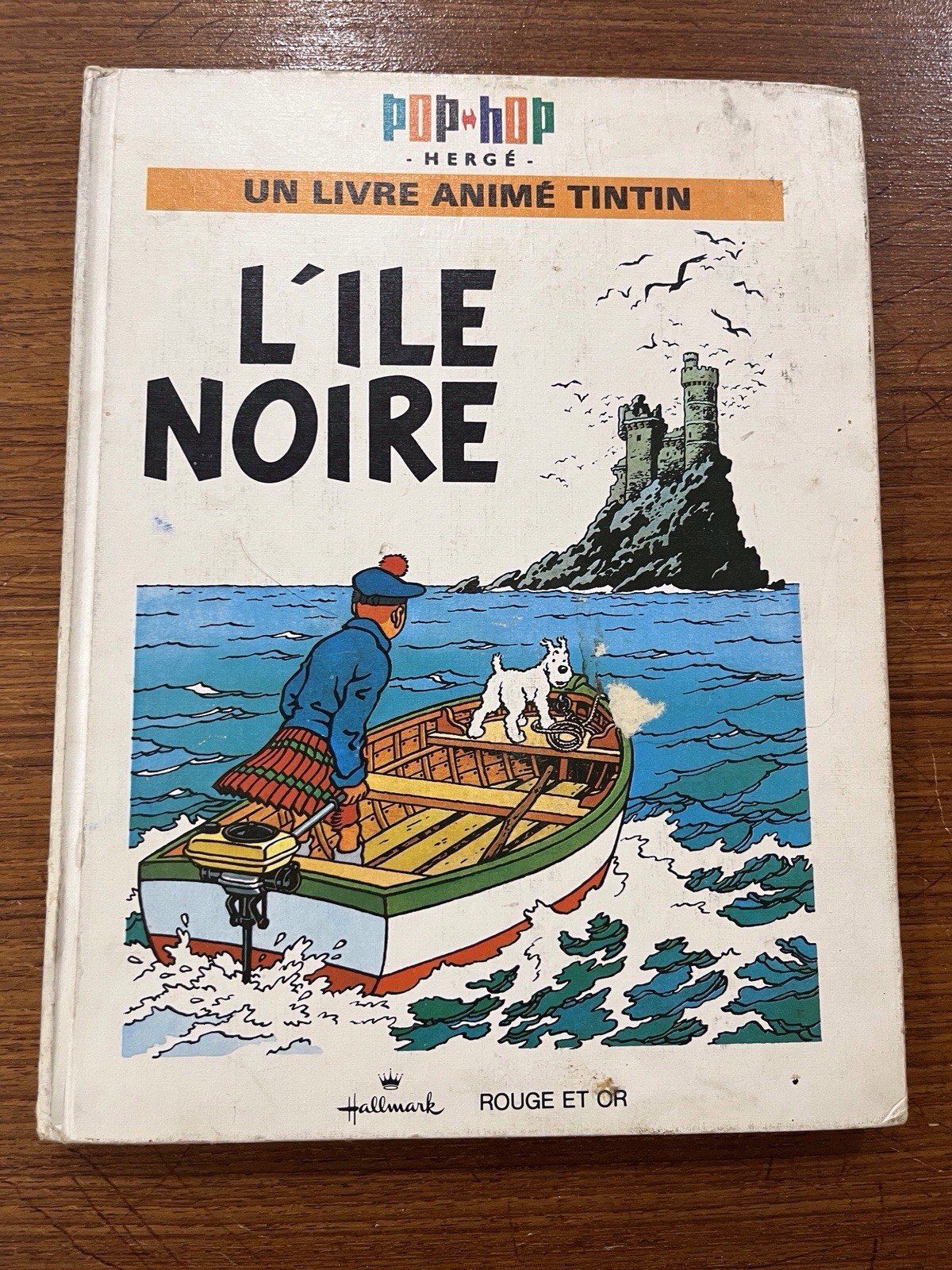 L’Île Noire Tintin Pop Hop 1970