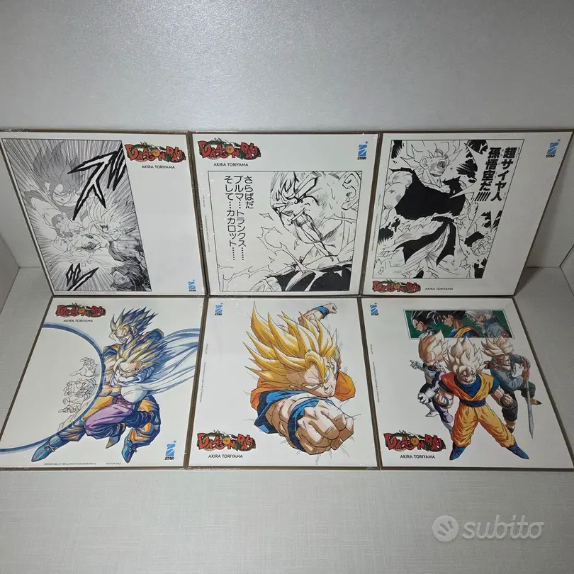 Set Completo 6 Shikishi Dragon Ball - Star Comics