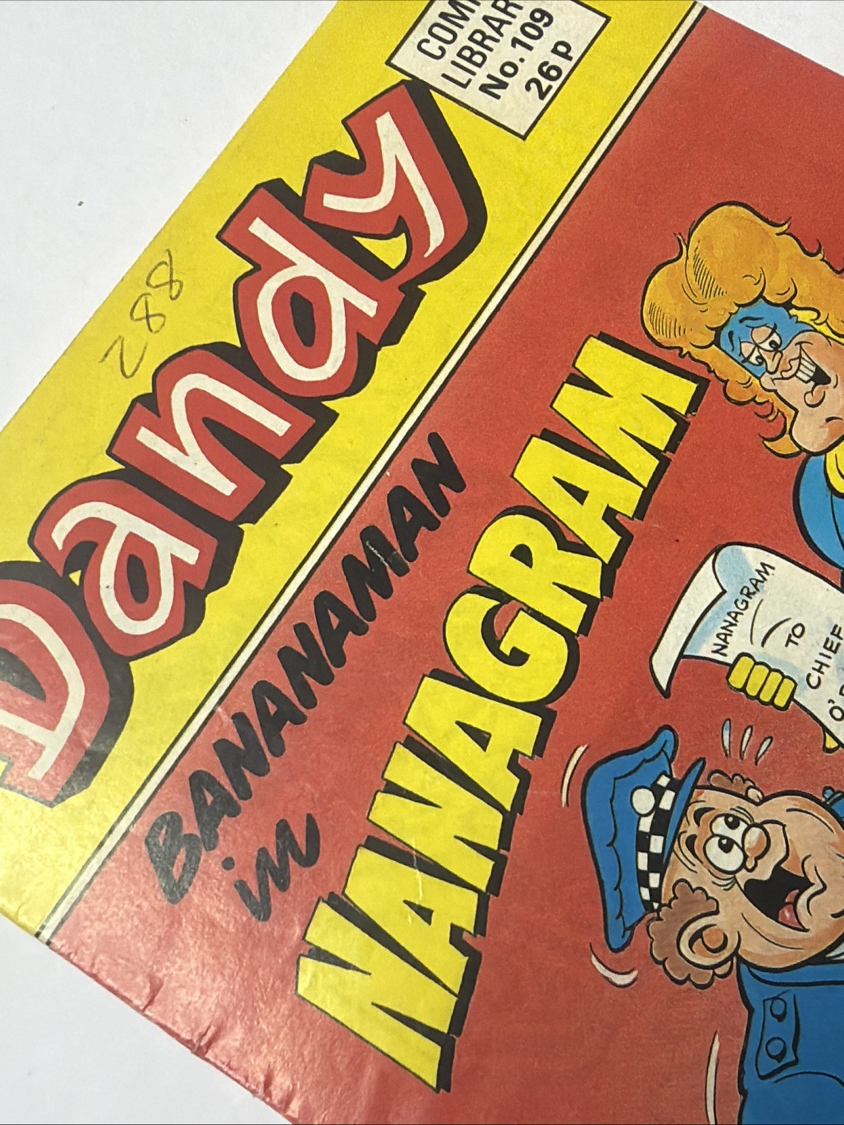 Dandy Comic Library Book Issue No. 109 Bananaman in Nanagram Vintage 1987
