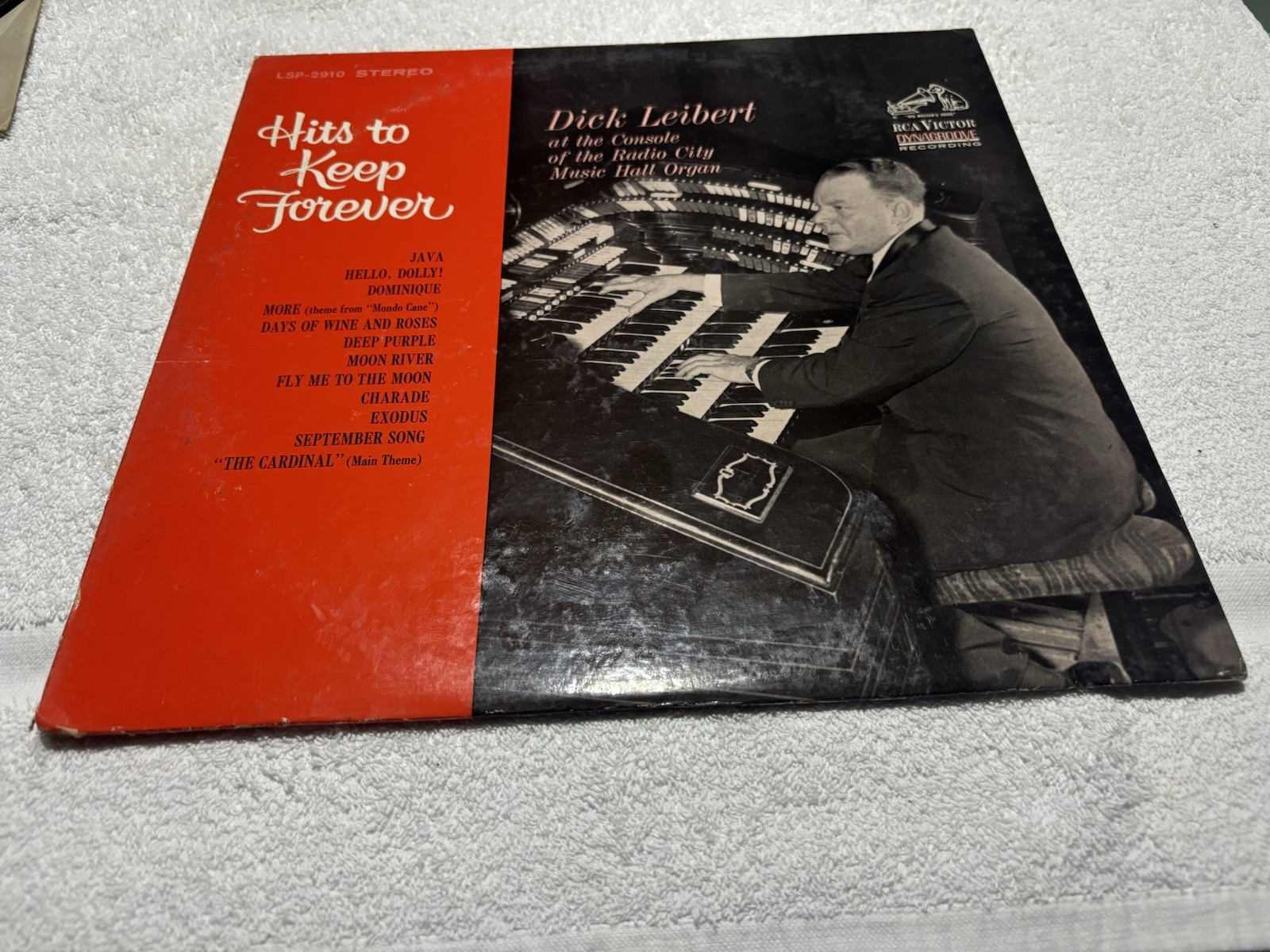 Dick Leibert at Radio City Music Hall Organ Hits to Keep Forever LP VINYL