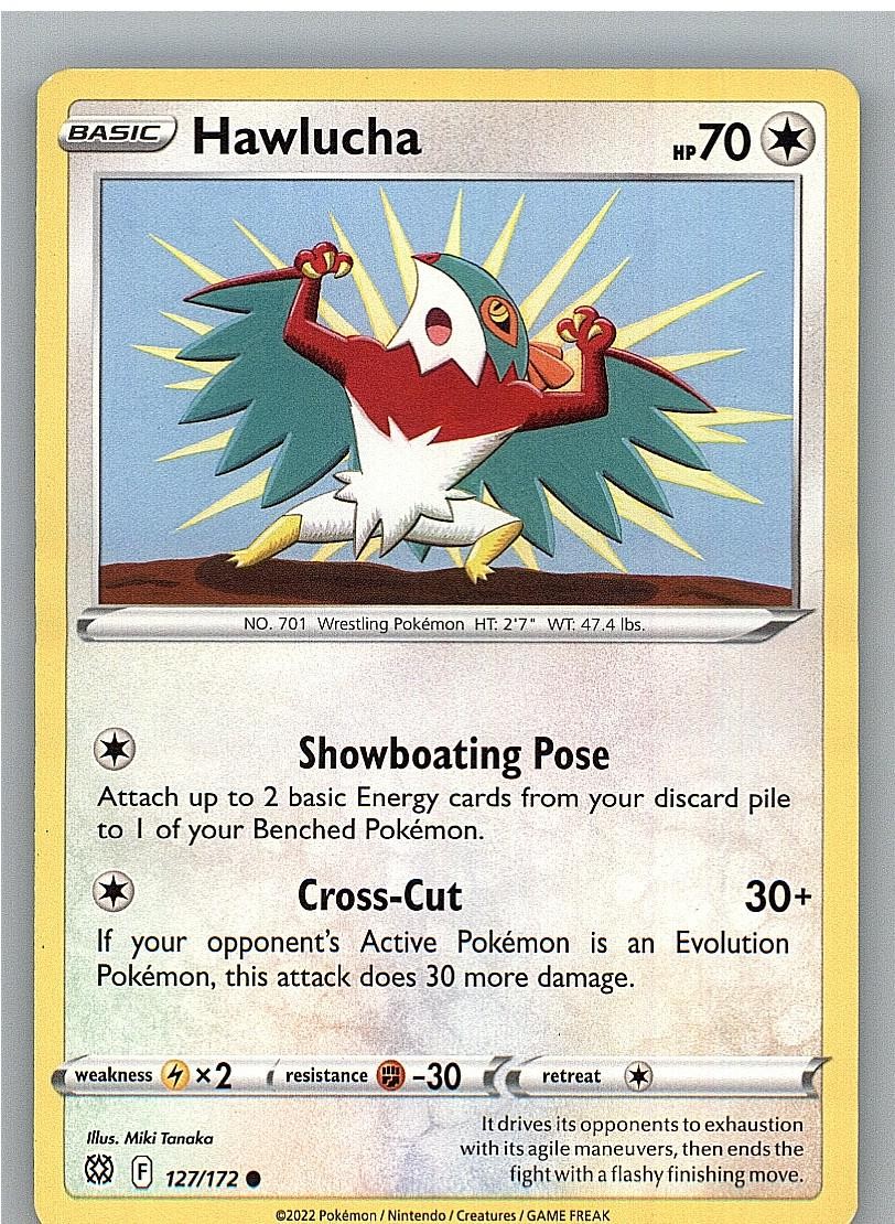 Hawlucha 127/172 Common Brilliant Stars Pokemon Lightly Played