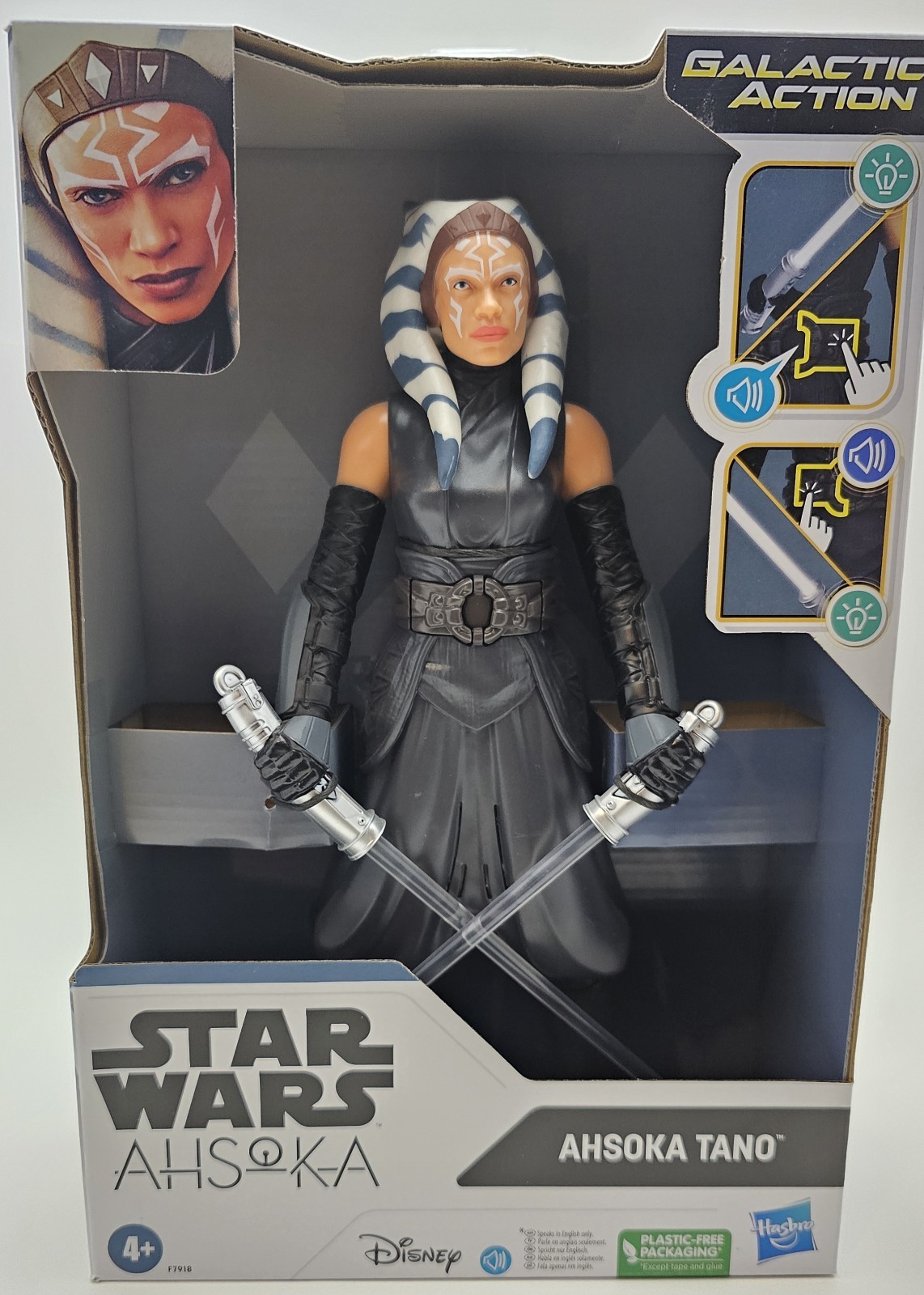 Hasbro Star Wars Galactic Action Ahsoka Tano 12 pollici personaggio elettronico nuovo scatola