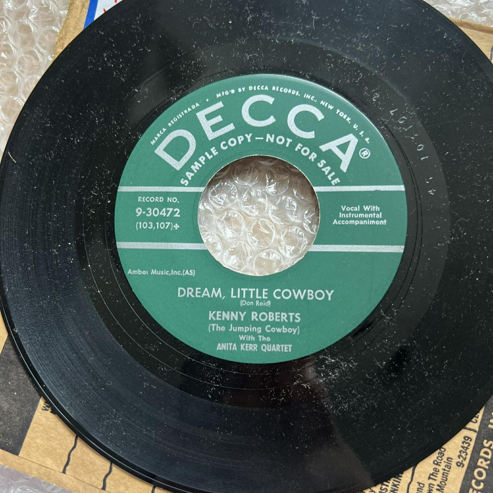 Kenny Rogers - Arizona Yodeler/Dream, Little Cowboy 45rpm VG+ R78
