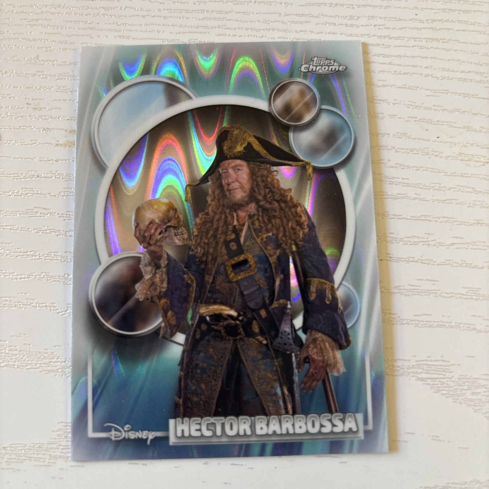 2026 Topps Chrome Disney Hector Barbossa  Ray Wave Refractor!