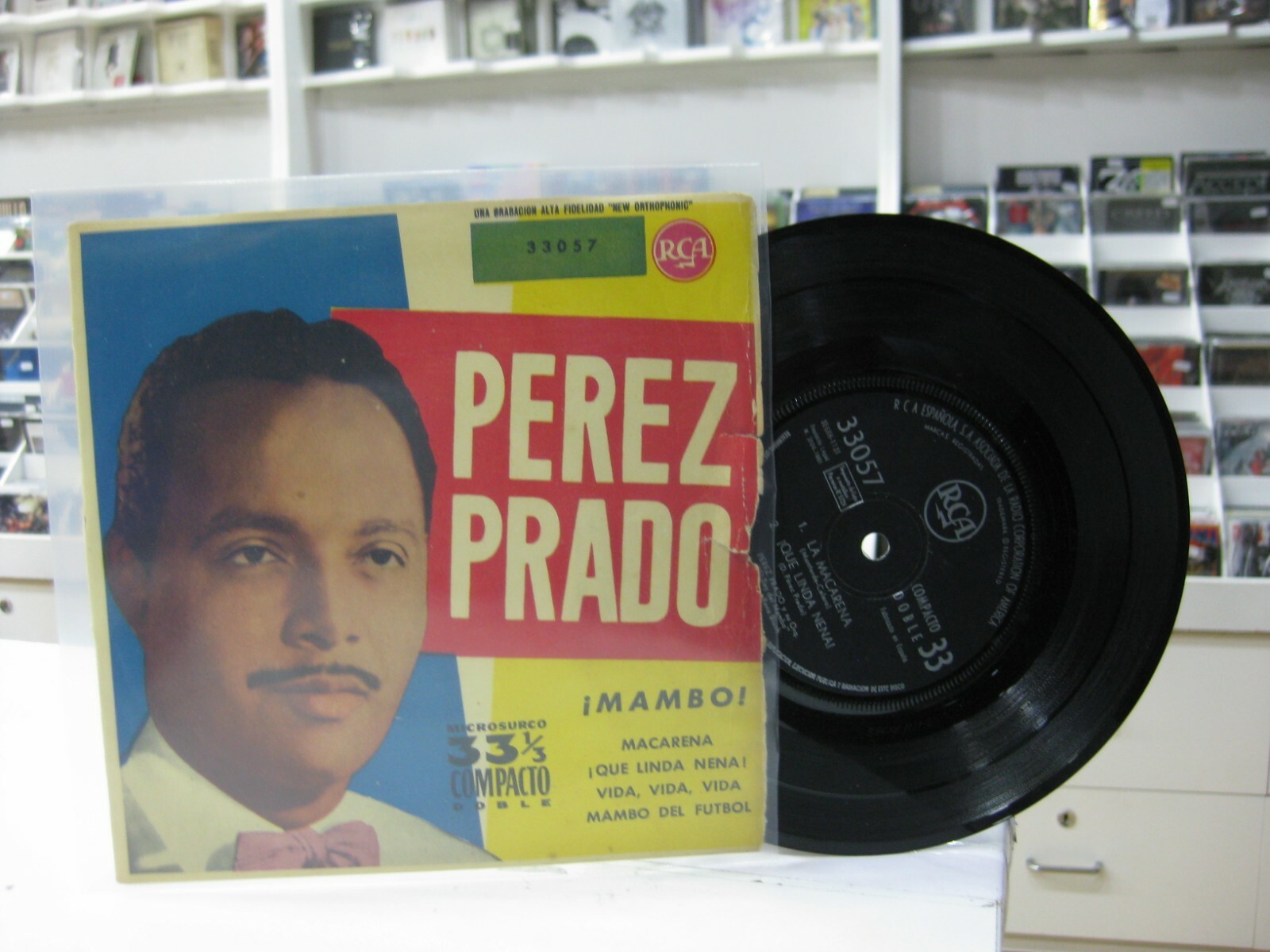 PEREZ PRADO 7" EP SPAGNOLO MACARENA + 3. 1958