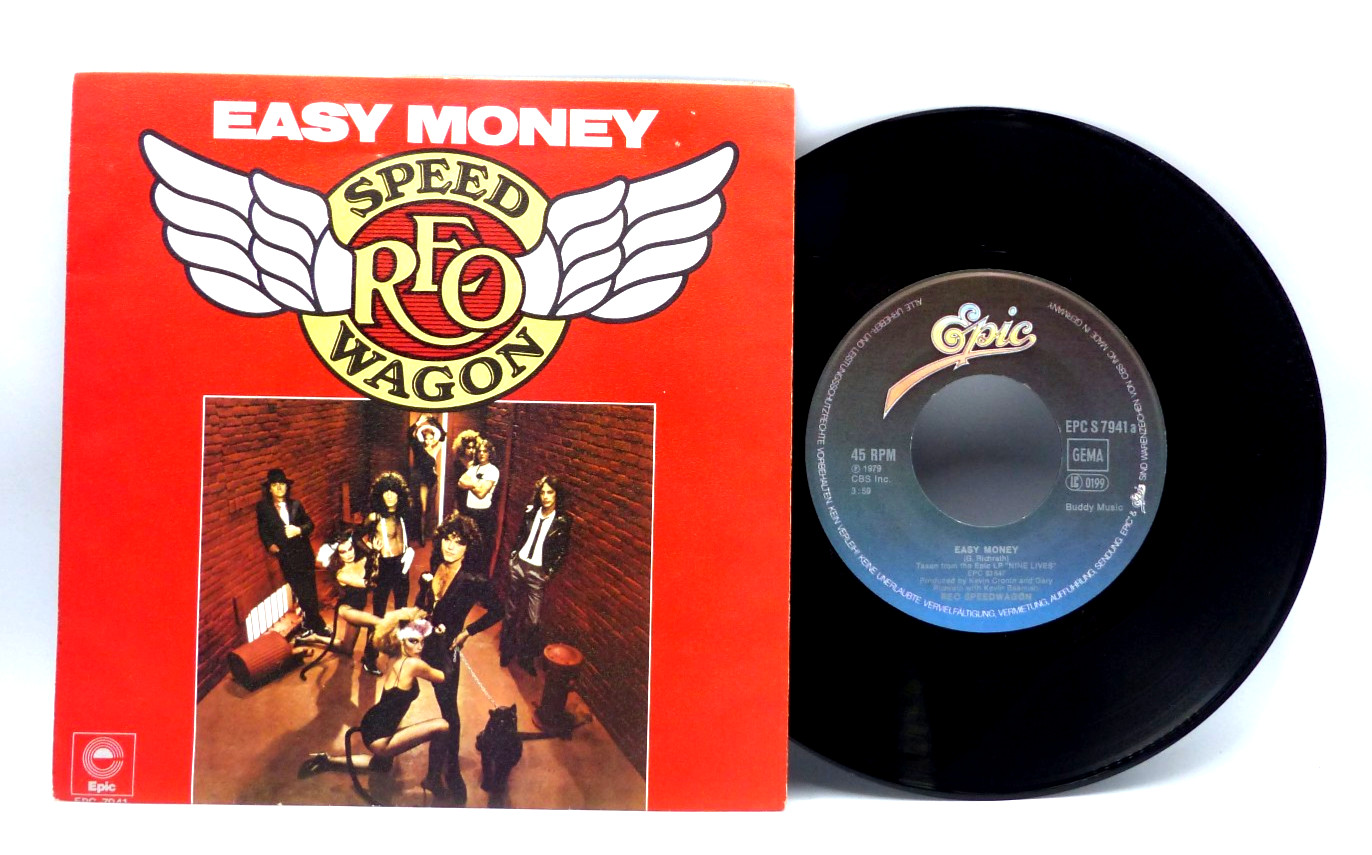 7" Singolo in Vinile REO Speedwagon Easy Money I Need You Tonight MINT