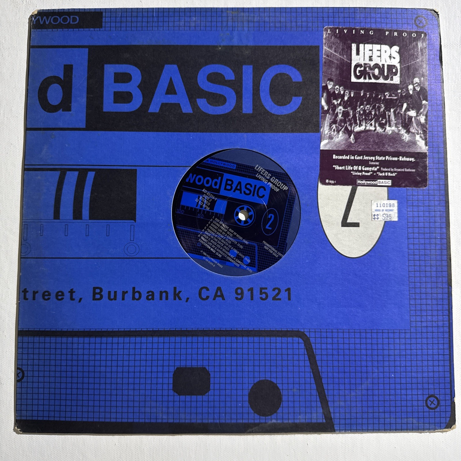 LIFERS GROUP - LIVING PROOF - Vinyl LP 1993 Hollywood Basic Organized Konfusion!