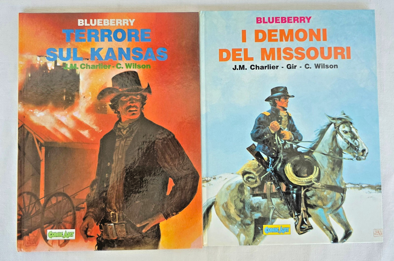BLUEBERRY (CHARLIER & GIR & WILSON) COMIC ART 1990 2 ALBI CARTONATI OTTIMI