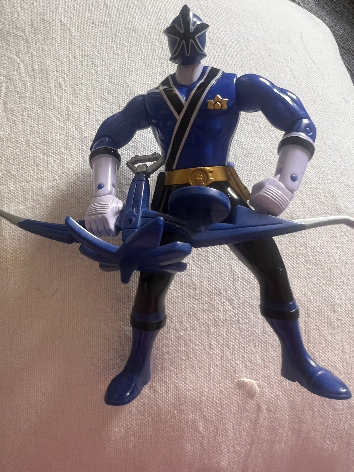 Bandai 2012 Power Rangers Samurai Blu Super Mega Ranger Figura 6"