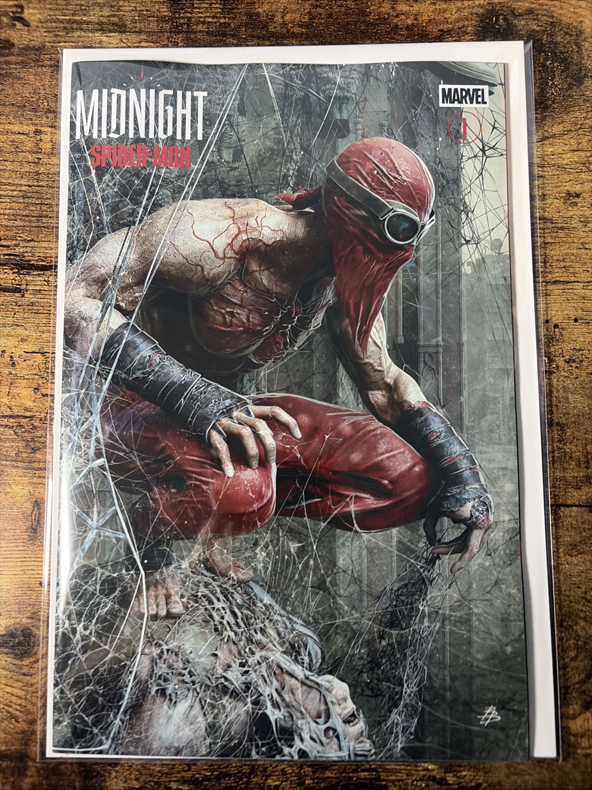 🔥 Abito commerciale MIDNIGHT SPIDER-MAN #1 BJORN BARENDS 616 variante A LTD 3000
