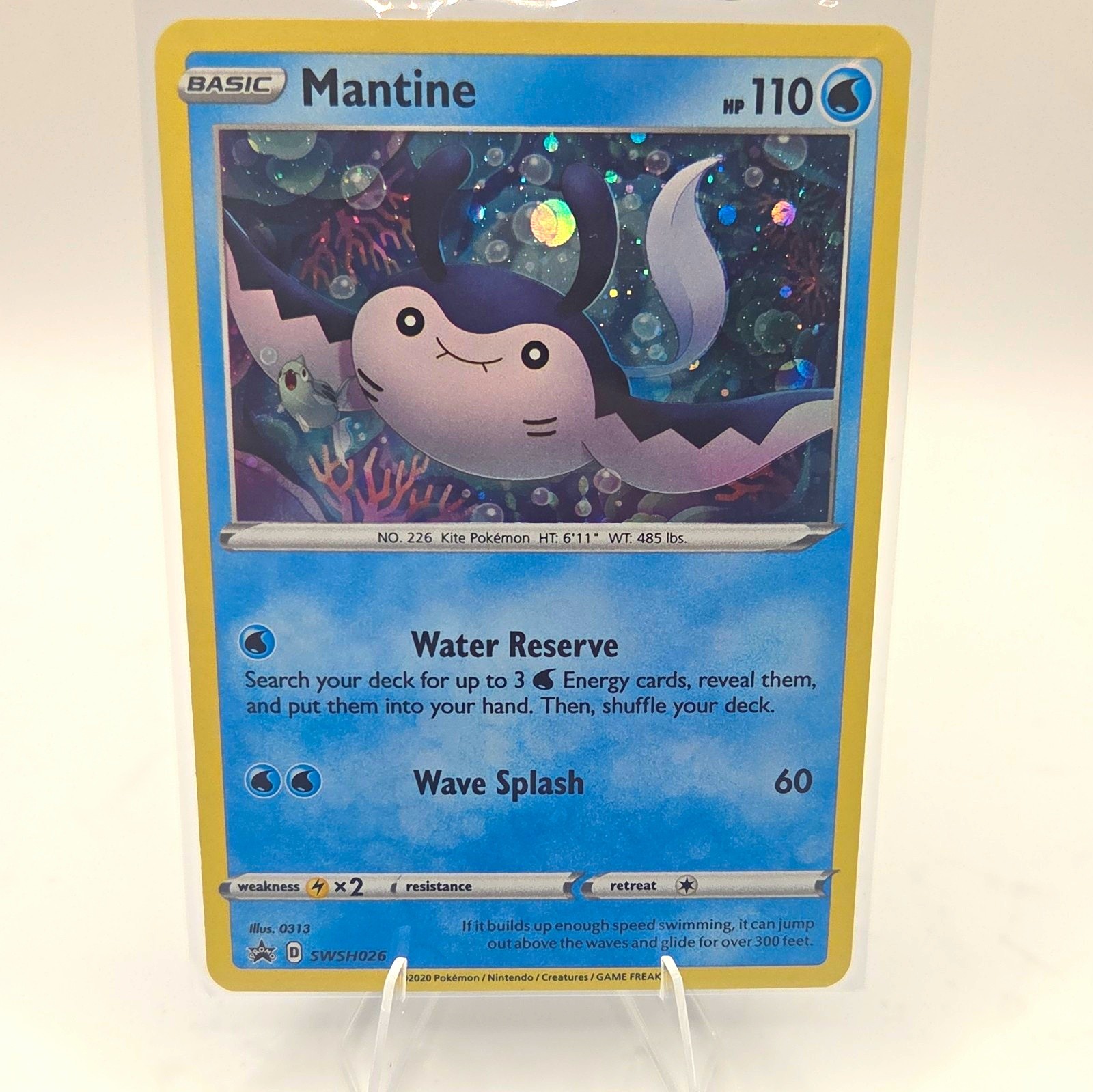 The Pokémon Company Mantine SWSH026 Sword & Shield Promo Holo Promo EN 110HP
