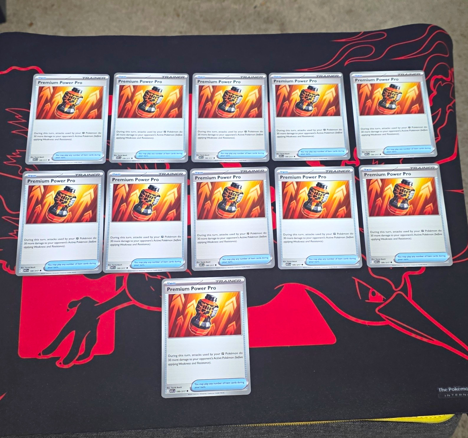 Pokémon Eroi Ascesi Premium Power Pro 193/217 Regolare Non Holo x11